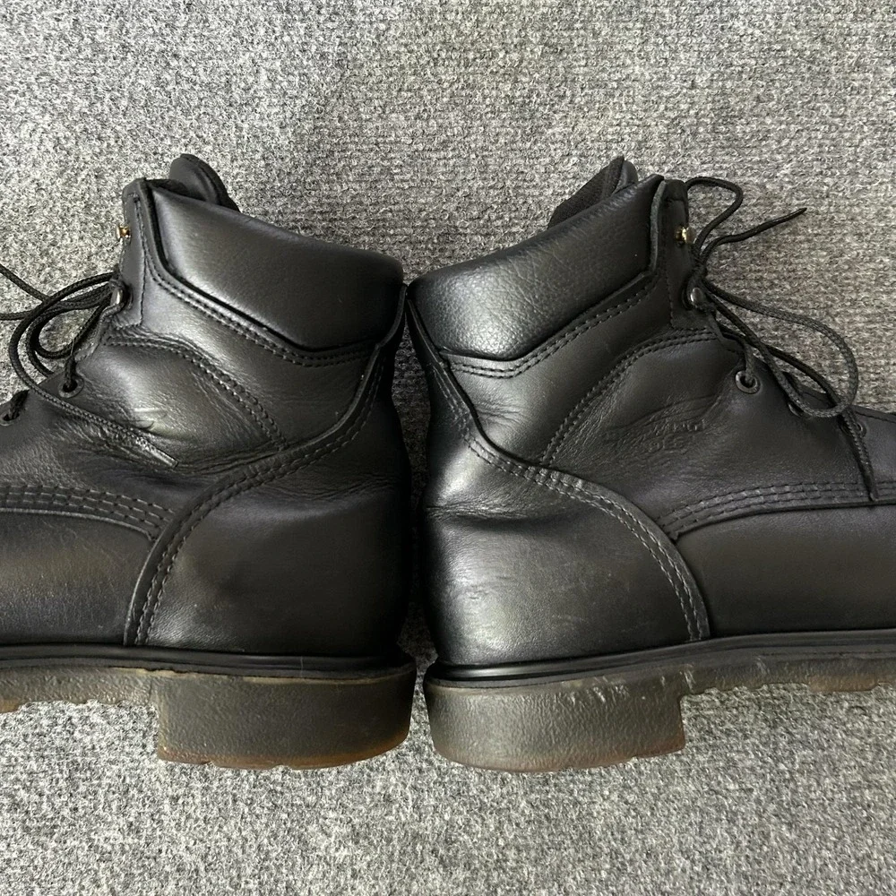 Red Wing Boots Mens Size 11B Black Leather Work Safety Toe EH 3507 USA